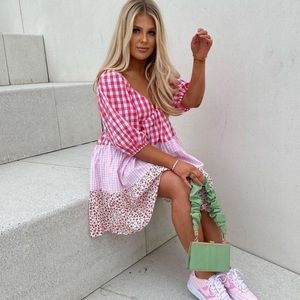ASOS DESIGN tiered smock dress